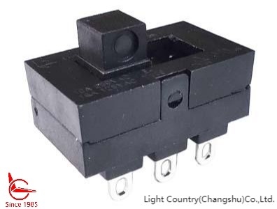 Interruptor de corrediça plástico da boa qualidade, duas engrenagens, 22*14*8mm, preto, UL TUV, 16A 125V