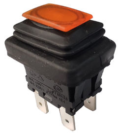 Interruptor elétrico da tecla, alojamento de PA66/PC, diodo emissor de luz alaranjado, impermeável, LC83-3