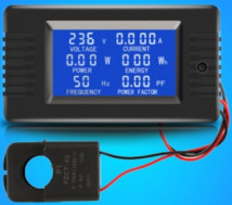 Poder do voltímetro do amperímetro da exposição 100A Digitas do LCD com o FCC rachado do CE do CT