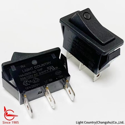 Taiwan Light Country R4 Preto ON OFF Rocker Switch 33*15mm 16A 250V