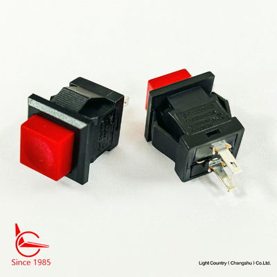 Interruptor elétrico de botão vermelho de pequeno porte, 14 mm*14 mm, ON OFF, UL VDE ENEC