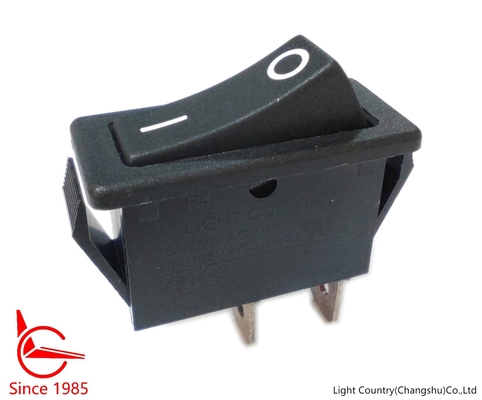 Interruptor de balancim seguro do LC R4, 33*15mm, EM-FORa, preto, 16A 250V, UL/VDE/ENEC