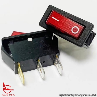 Good Quality ON-OFF R4 Rocker Switch com luz vermelha 33*15mm 16A 250V UL VDE