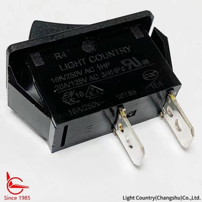 Taiwan Light Country R4 Preto ON OFF Rocker Switch 33*15mm 16A 250V