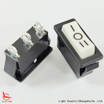 Interruptor Rocker Light Country R4 de fábrica confiável, 33*15mm, ON OFF ON, 16A 250V, UL/VDE, para utensílios de cozinha