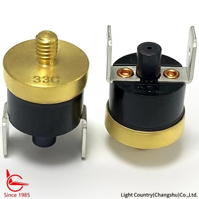 KSD301 Interruptor térmico, M5*0,8*6, Reinicialização manual, para protecção da temperatura