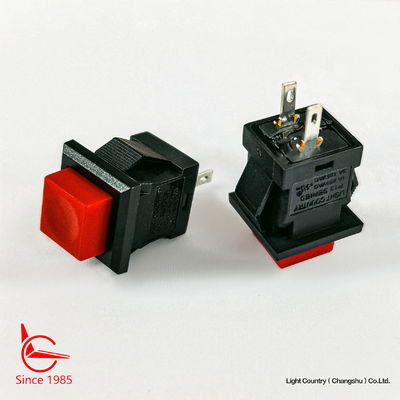 Interruptor elétrico de botão vermelho de pequeno porte, 14 mm*14 mm, ON OFF, UL VDE ENEC