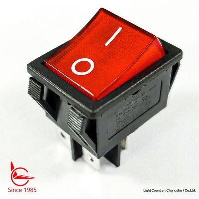 Good Quality Taiwan Brand R5 Rocker Switch, 32*25mm, ON-OFF, lâmpada vermelha, 16A 250V