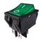 Verde de alta qualidade interruptor de balancim R5 iluminado, 32*25mm, 20A 125V, EM-FORa, 10.000 ciclos